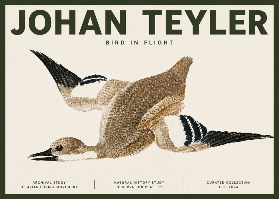 Johan Teyler Bird in Flight II No4 - Póster