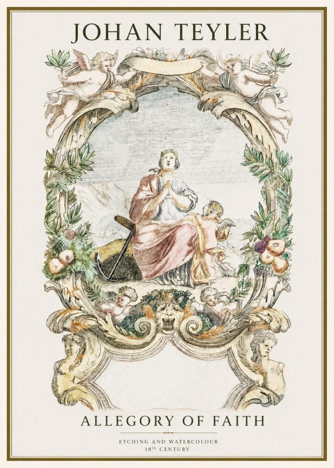 Johan Teyler Allegory of Faith No1 - Póster