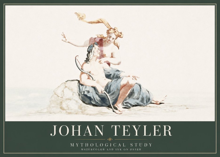 Johan Teyler Mythological Study No3 - Póster