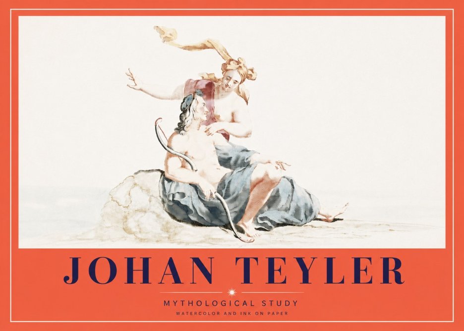 Johan Teyler Mythological Study No4 - Póster