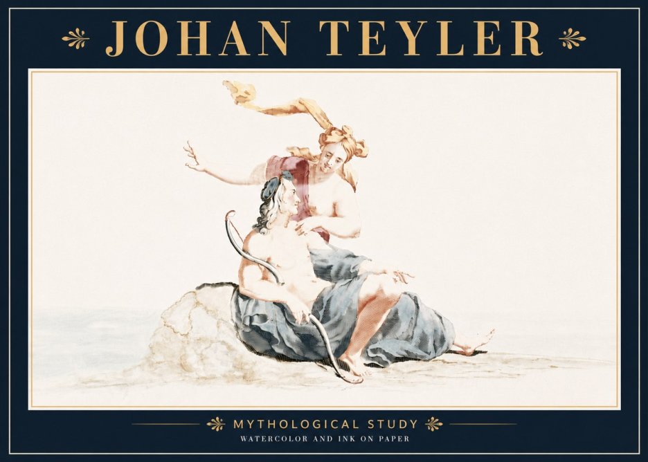 Johan Teyler Mythological Study No5 - Póster
