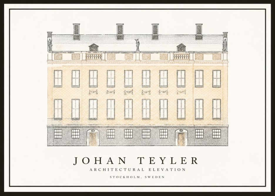Johan Teyler Architectural Elevation No1 - Póster