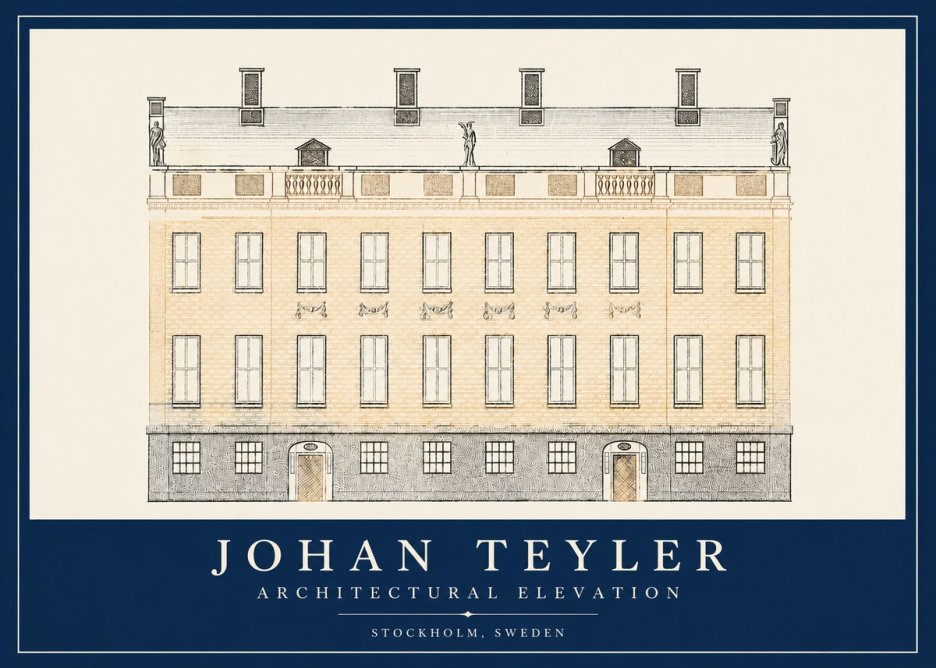 Johan Teyler Architectural Elevation No2 - Póster