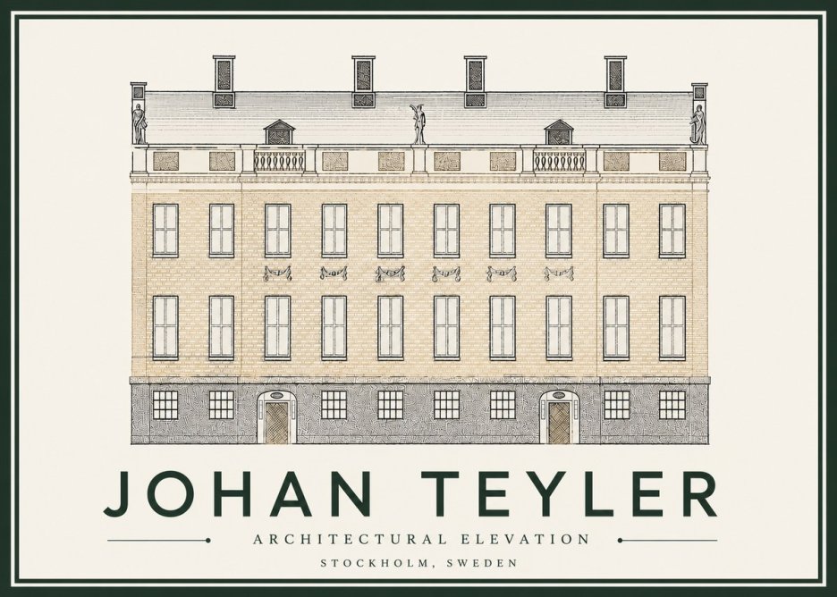 Johan Teyler Architectural Elevation No4 - Póster