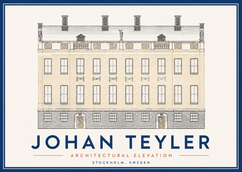 Johan Teyler Architectural Elevation No5 - Póster