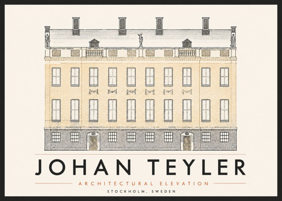 Johan Teyler Architectural Elevation No6 - Póster