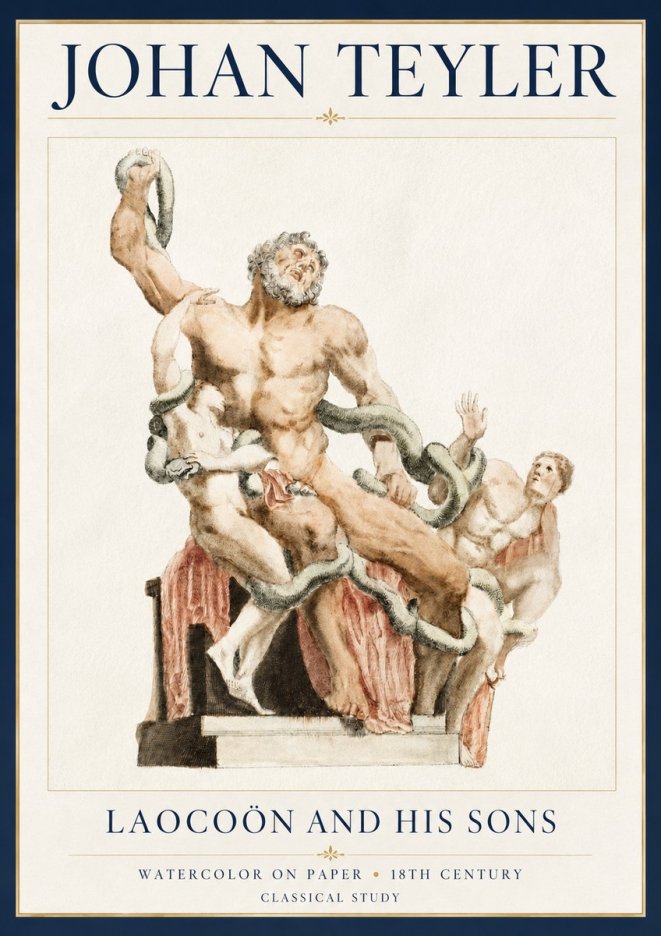 Johan Teyler The Laocoön Group No5 - Póster