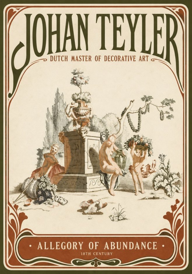 Johan Teyler Allegory of Abundance No2 - Póster