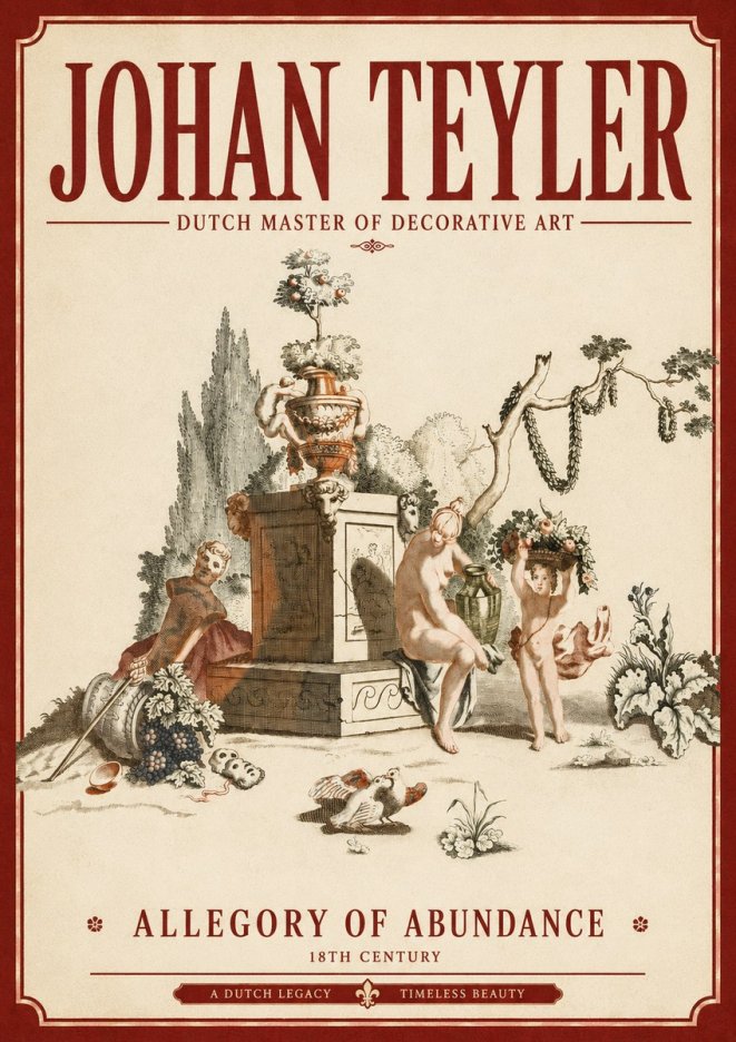 Johan Teyler Allegory of Abundance No3 - Póster