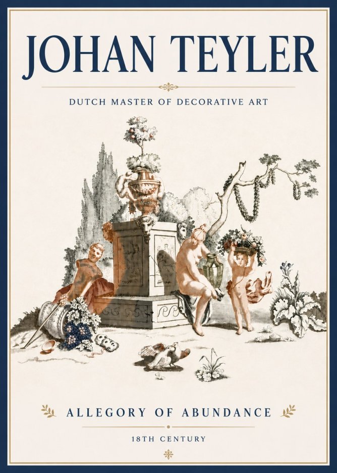 Johan Teyler Allegory of Abundance No5 - Póster