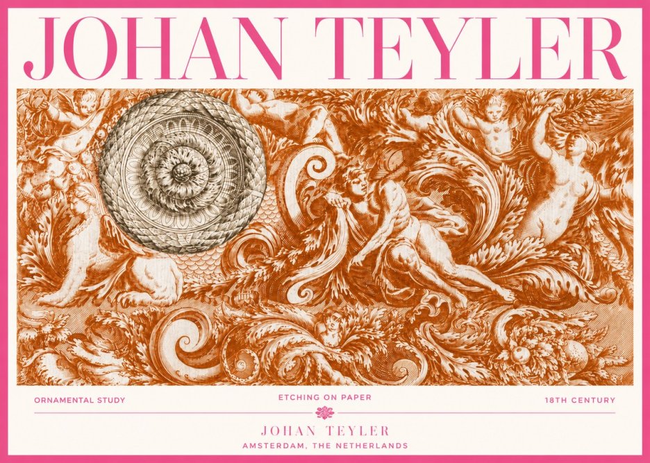 Johan Teyler Ornamental Study No3 - Póster