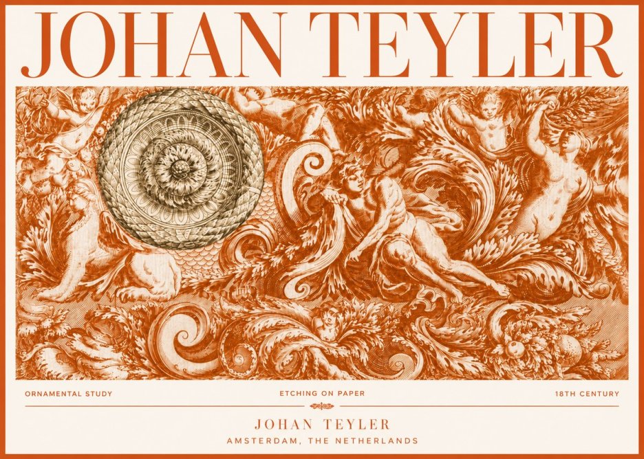 Johan Teyler Ornamental Study No4 - Póster