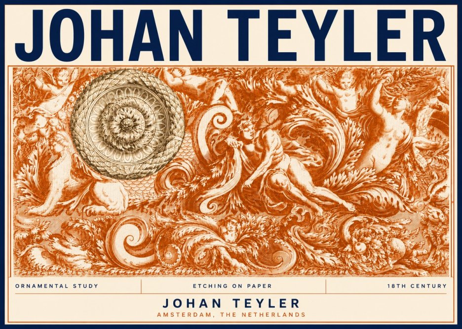 Johan Teyler Ornamental Study No5 - Póster