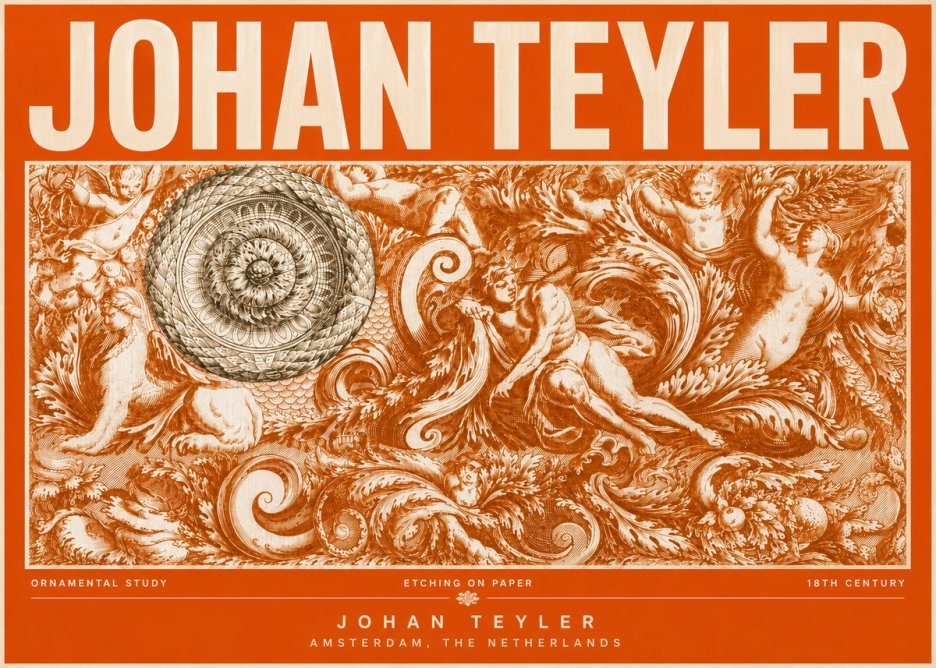 Johan Teyler Ornamental Study No6 - Póster