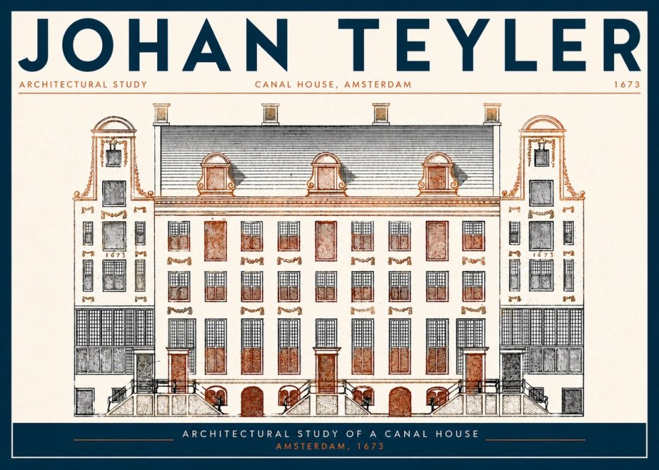 Johan Teyler Architectural Study VIII No3 - Póster