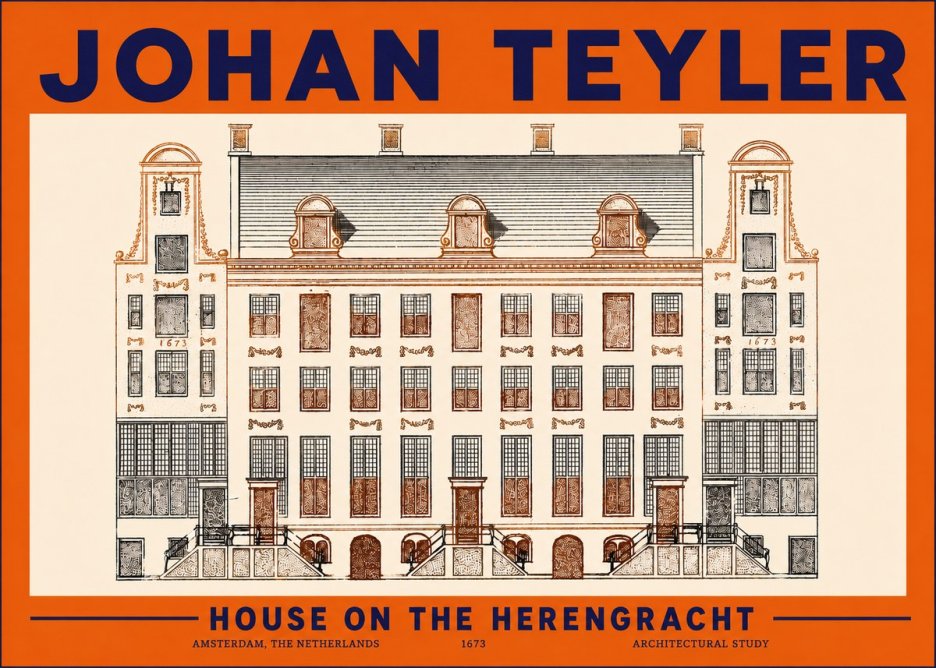 Johan Teyler Architectural Study VIII No5 - Póster
