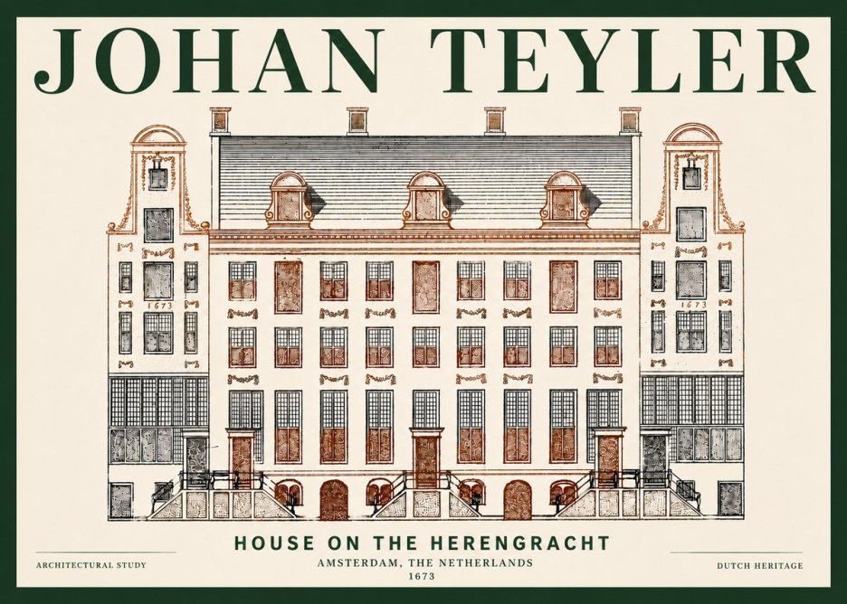 Johan Teyler Architectural Study VIII No6 - Póster