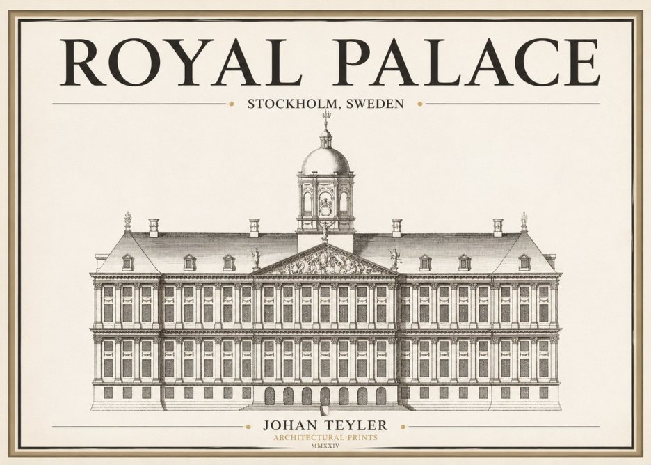 Johan Teyler Royal Palace No1 - Póster