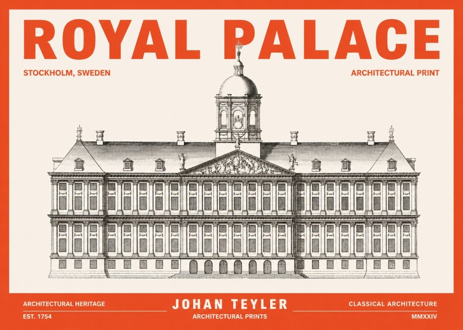 Johan Teyler Royal Palace No3 - Póster
