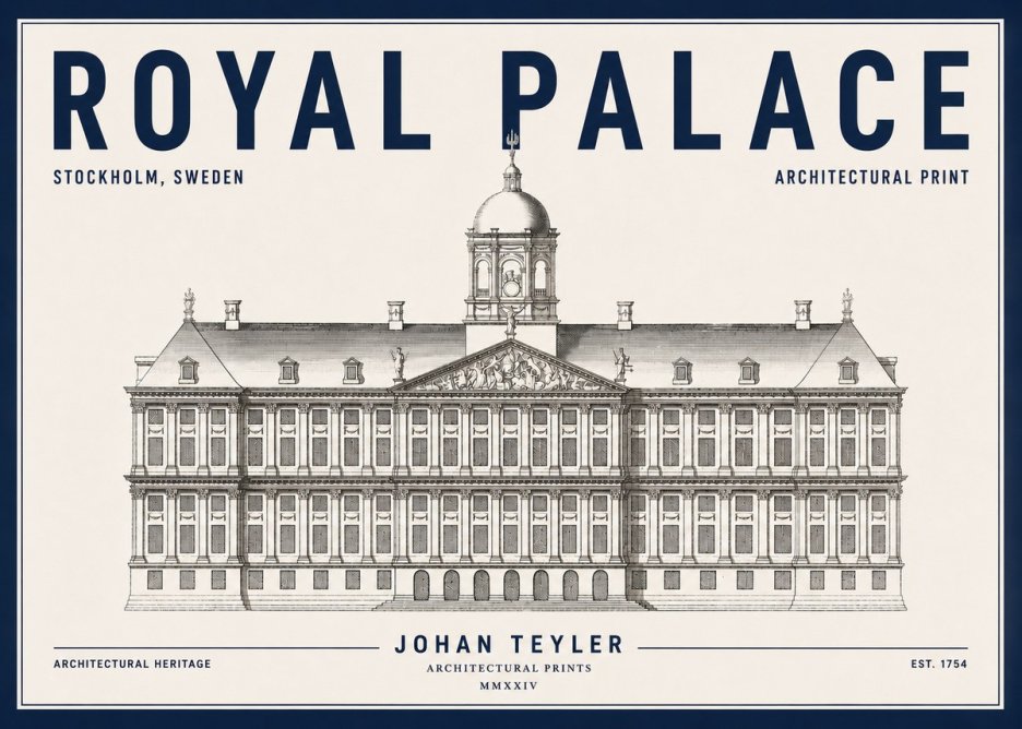 Johan Teyler Royal Palace No4 - Póster