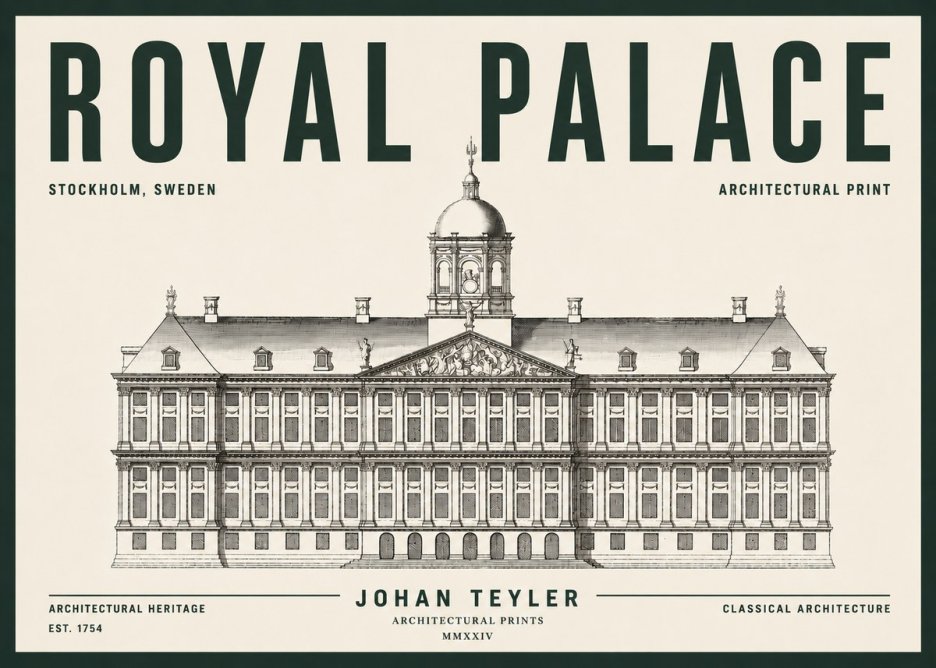 Johan Teyler Royal Palace No5 - Póster