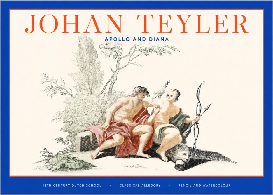 Johan Teyler Classical Study with Cupid and Symbols No6 - Póster