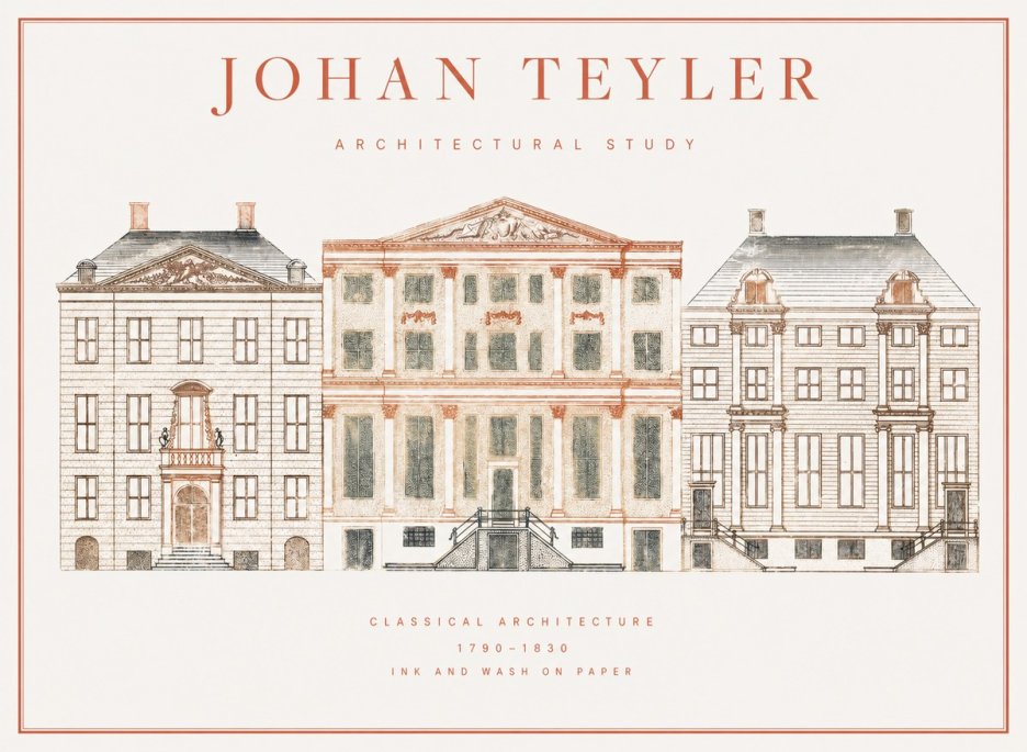 Johan Teyler Architectural Study IX No1 - Póster