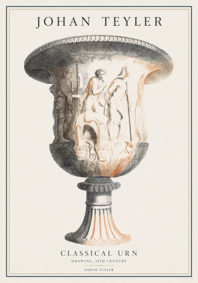 Johan Teyler Classical Urn No1 - Póster