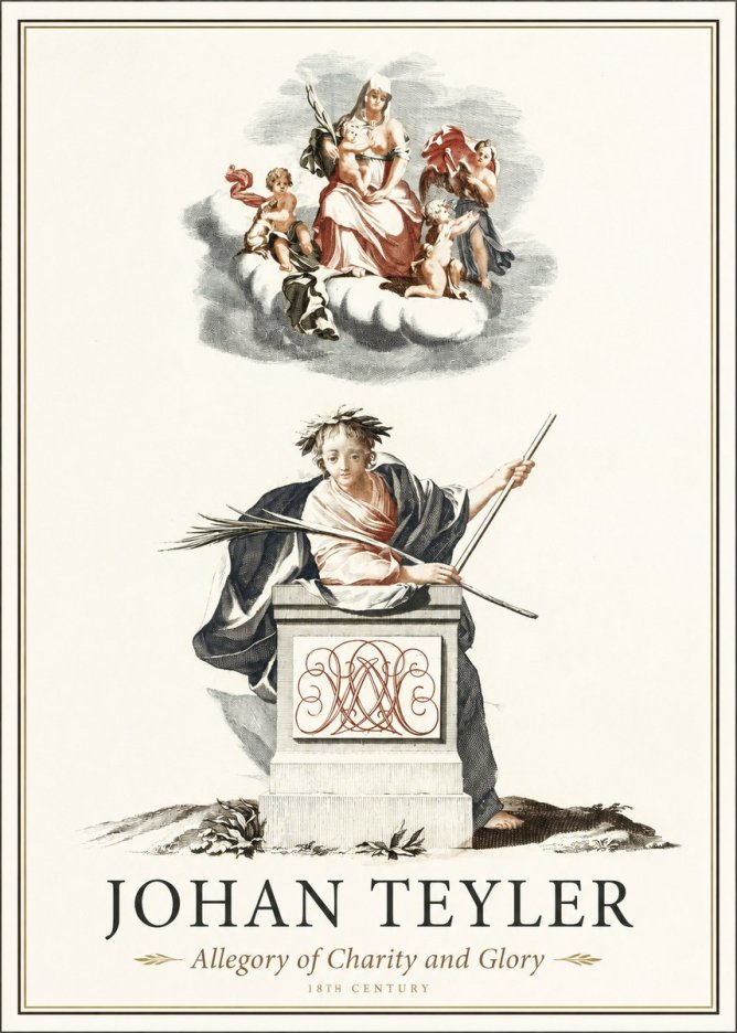 Johan Teyler Allegory of Charity and Glory No1 - Póster