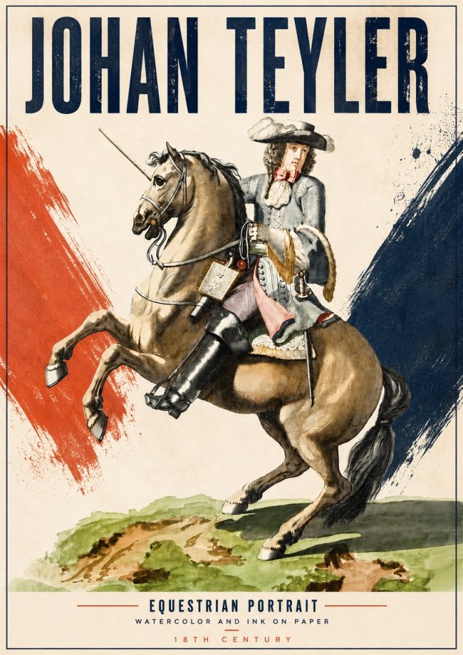 Johan Teyler Equestrian Portrait No5 - Póster