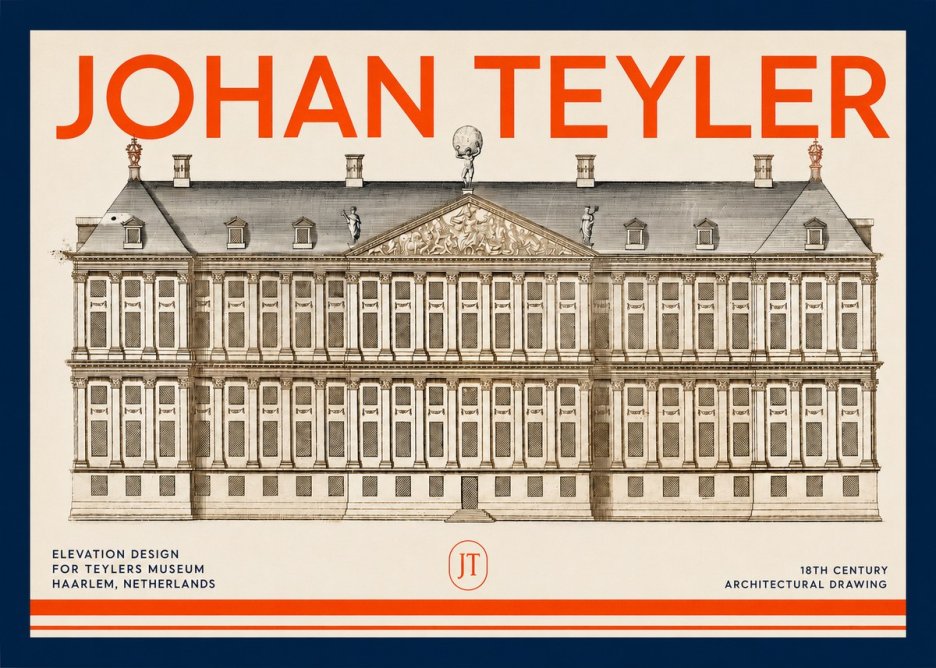 Johan Teyler Elevation Design for Teylers Museum, Haarlem No2 - Póster