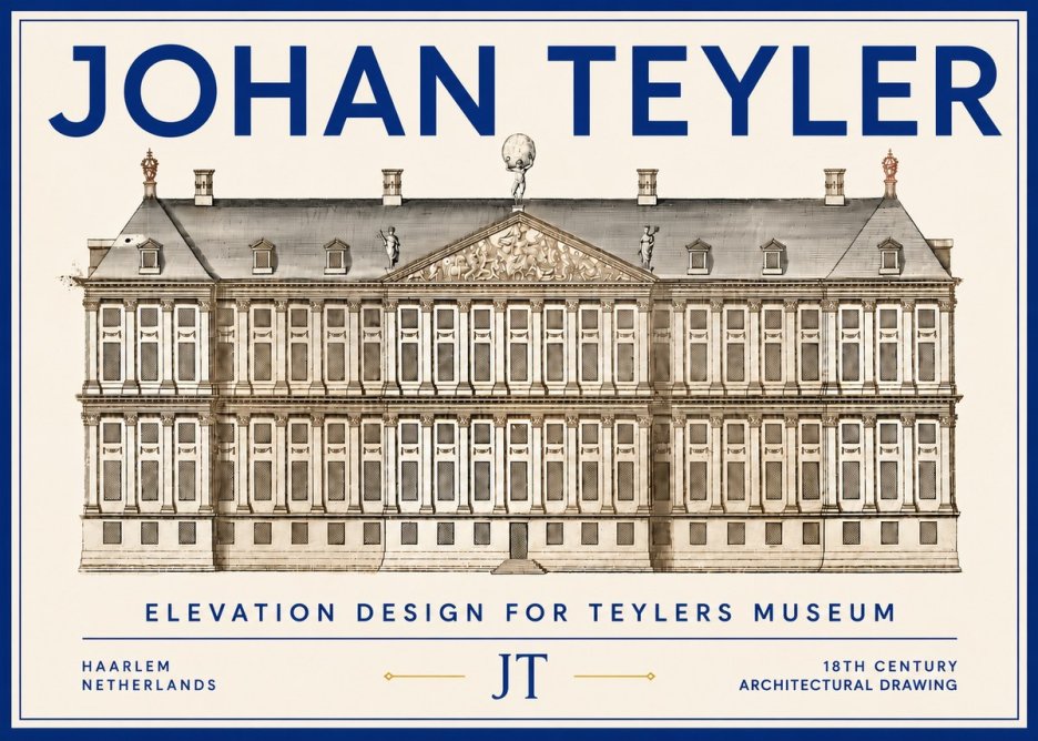 Johan Teyler Elevation Design for Teylers Museum, Haarlem No6 - Póster