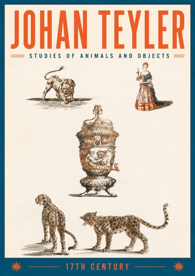 Johan Teyler Studies of Animals and Objects No6 - Póster