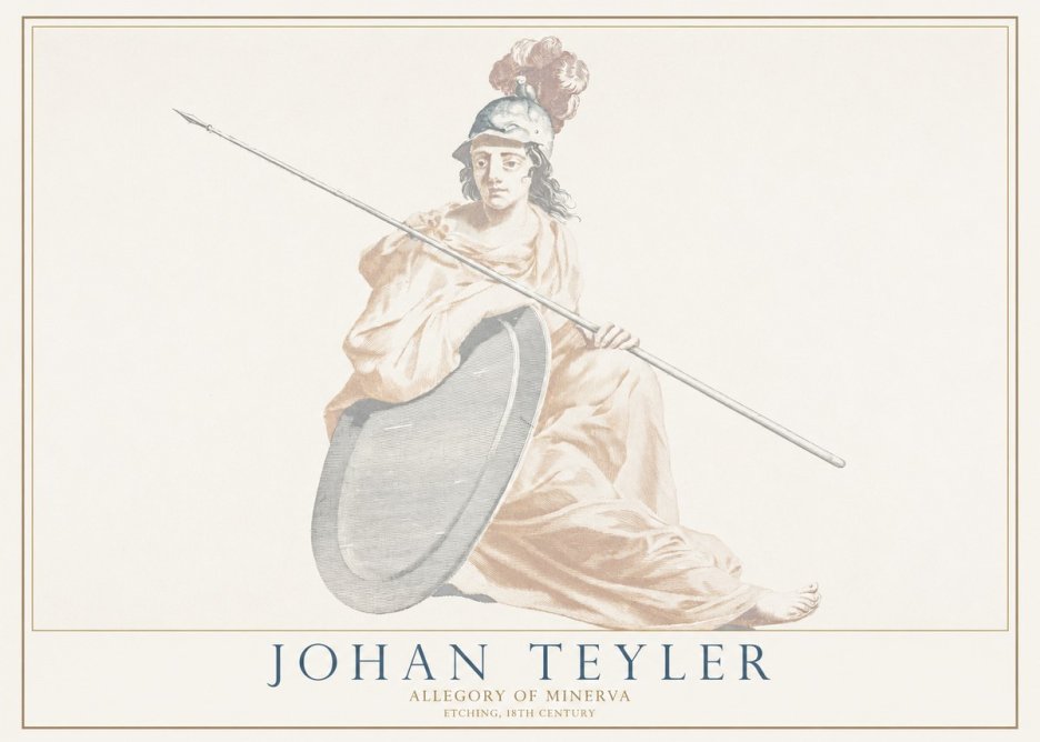 Johan Teyler Allegory of Minerva No1 - Póster