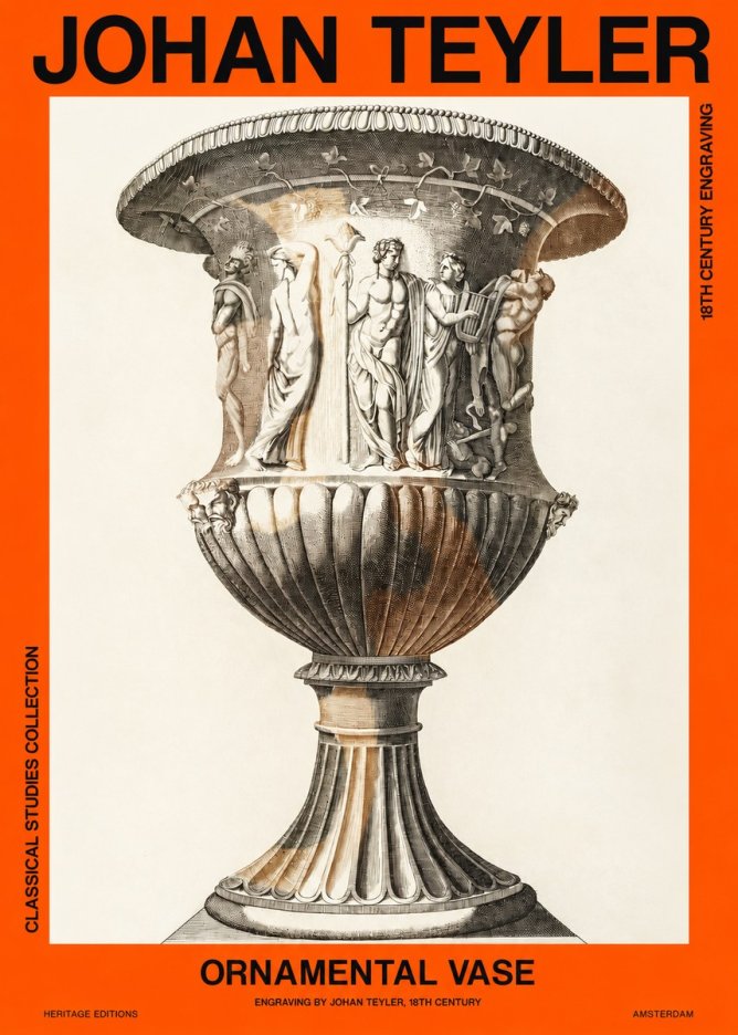 Johan Teyler Ornamental Vase II No2 - Póster