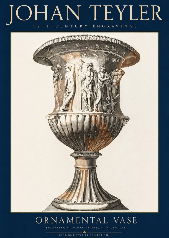 Johan Teyler Ornamental Vase II No3 - Póster
