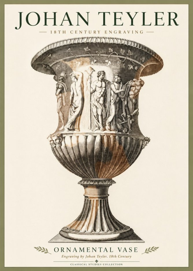 Johan Teyler Ornamental Vase II No4 - Póster