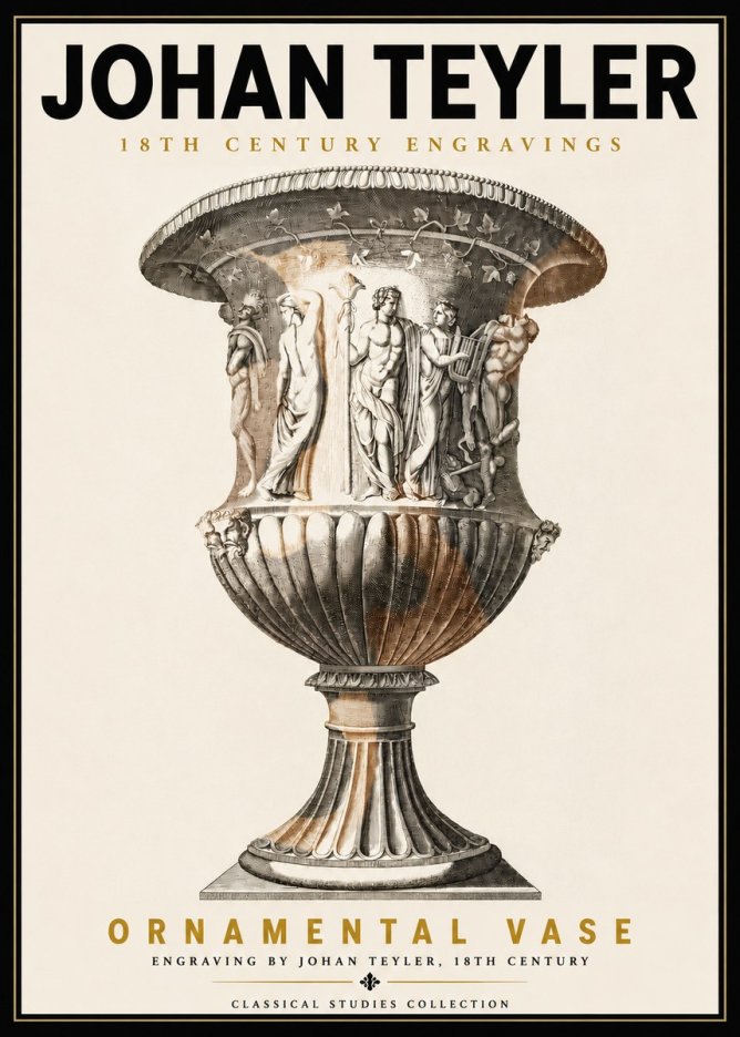 Johan Teyler Ornamental Vase II No5 - Póster