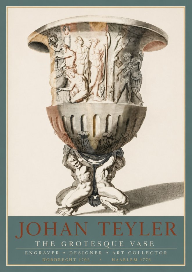 Johan Teyler The Grotesque Vase No3 - Póster