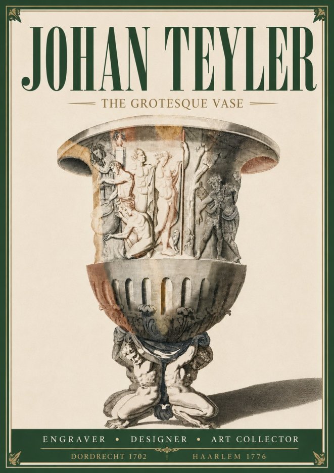 Johan Teyler The Grotesque Vase No5 - Póster