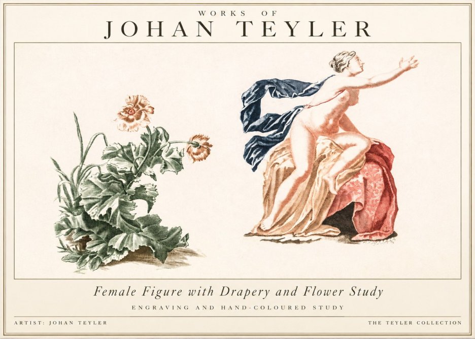 Johan Teyler A Study of Nature and Form No3 - Póster