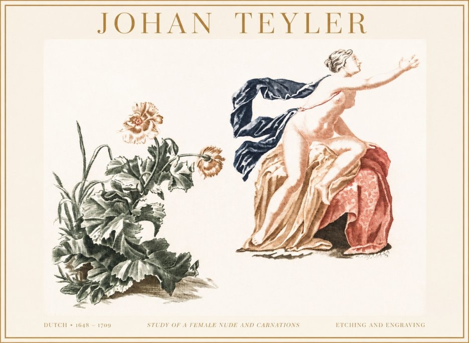 Johan Teyler A Study of Nature and Form No4 - Póster