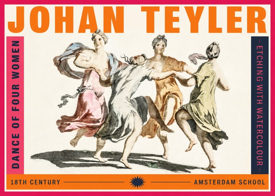 Johan Teyler Dance of Four Women No2 - Póster