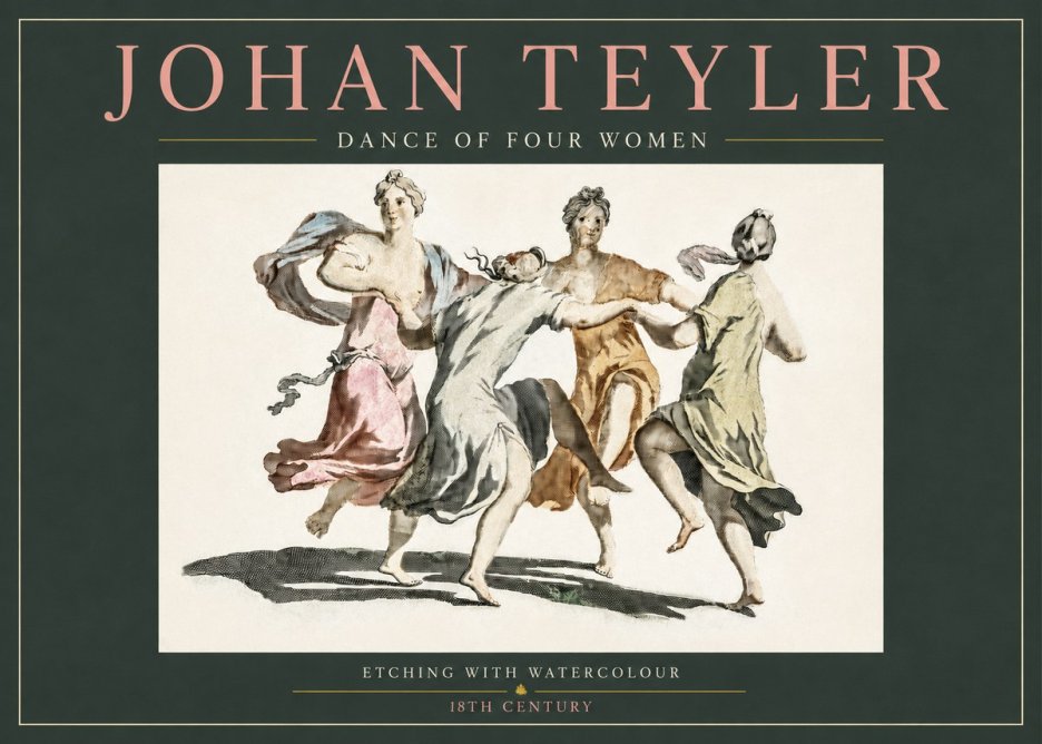 Johan Teyler Dance of Four Women No3 - Póster