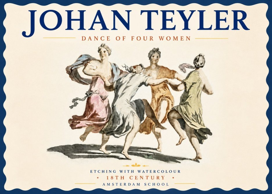 Johan Teyler Dance of Four Women No4 - Póster