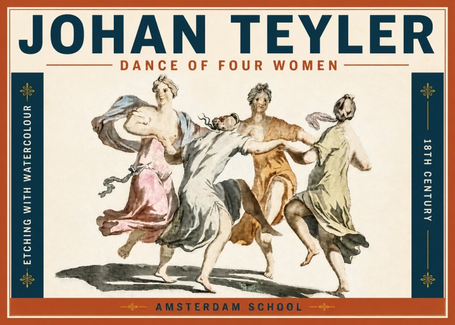 Johan Teyler Dance of Four Women No5 - Póster