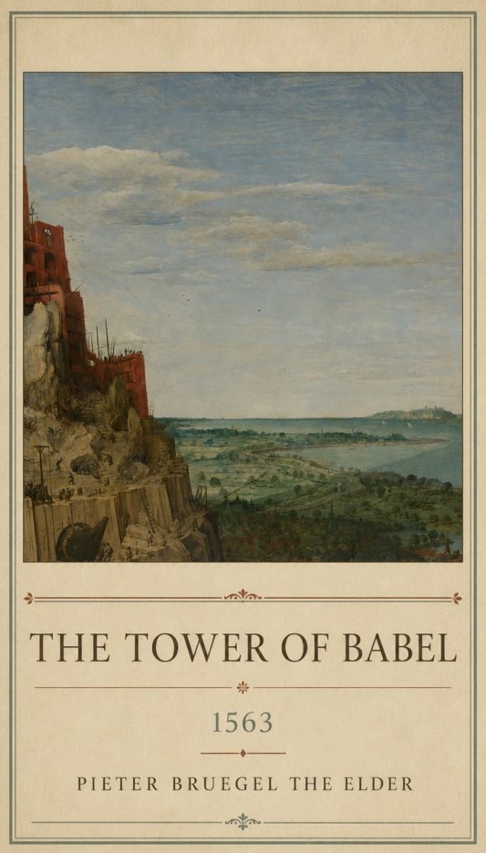 Pieter Bruegel The Tower of Babel X No1 - Póster