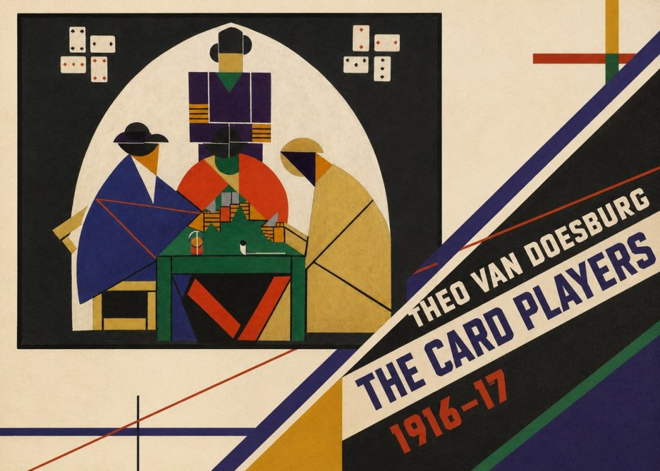 Theo van Doesburg The Card Players No4 - Póster