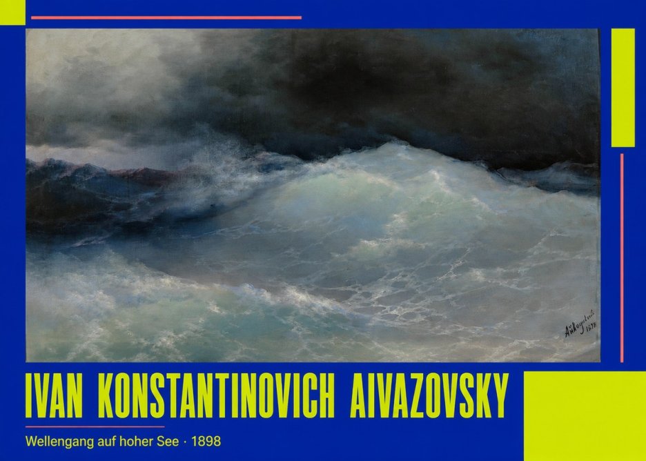 Ivan Konstantinovich Aivazovsky Wellengang Auf Hoher See No2 - Póster