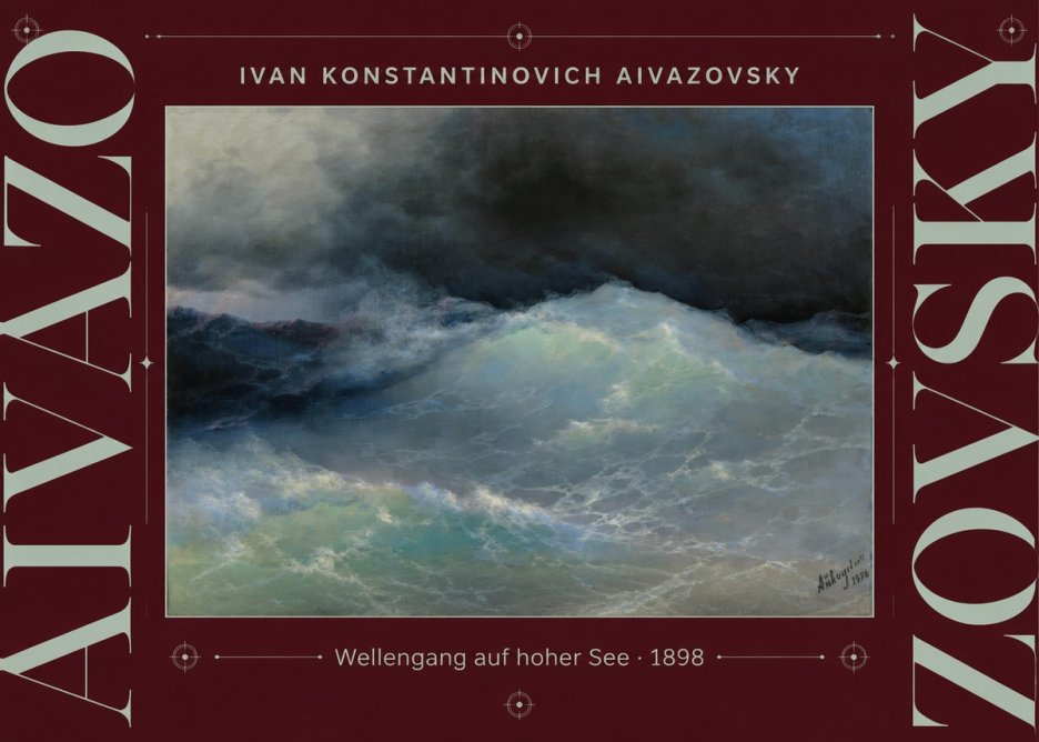 Ivan Konstantinovich Aivazovsky Wellengang Auf Hoher See No3 - Póster